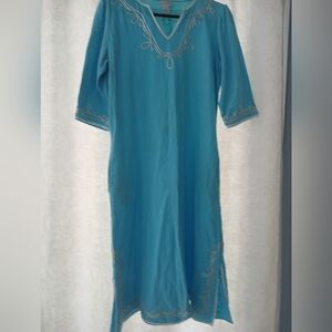 Soft Surroundings Light Blue Cotton Garment